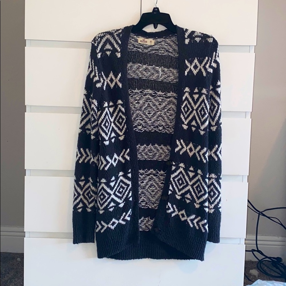 Hollister Cardigan Tunic Sweater XS